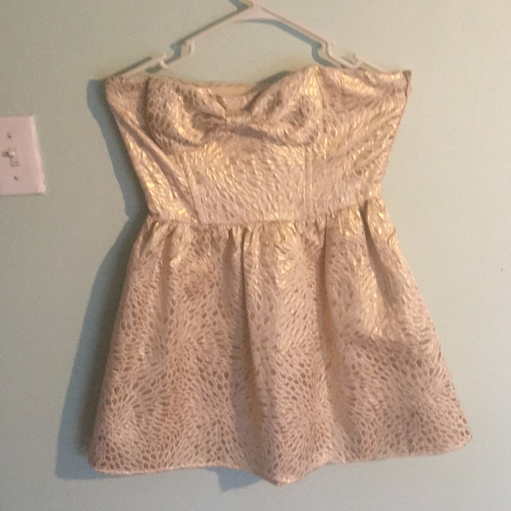 Forever 21 mini gold dress